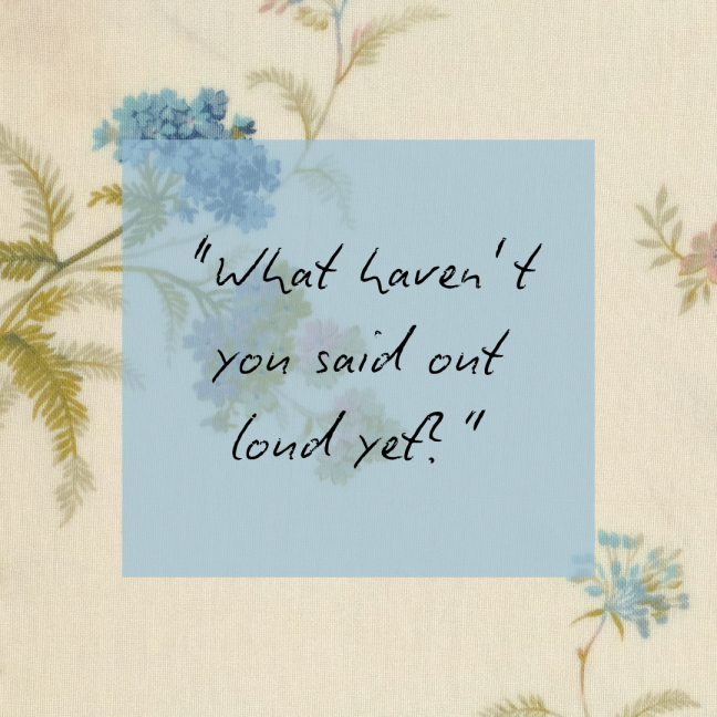 Unsaid things