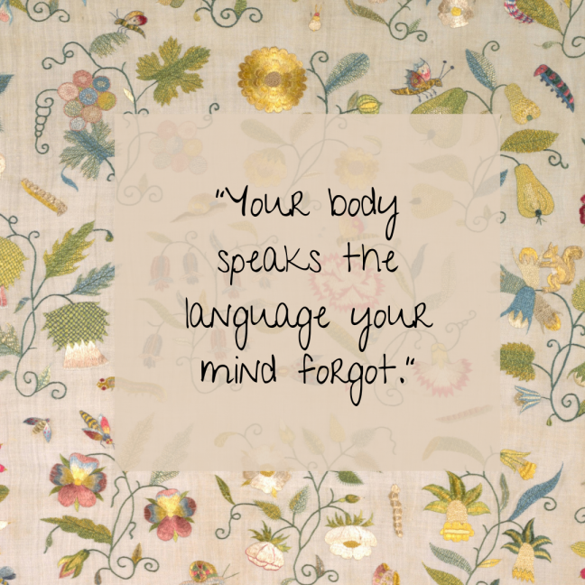 The body speaks