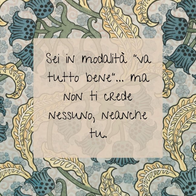 Non ti credi neanche tu